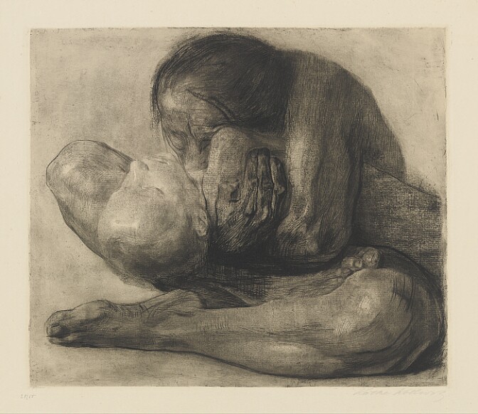Käthe Kollwitz: Frau mit Totem Kind (Woman with Dead Child), 1903 | The Clark
