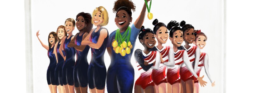 "The Golden Girls of Rio," a book by Nikkolas Smith, puts female athletes front and center.