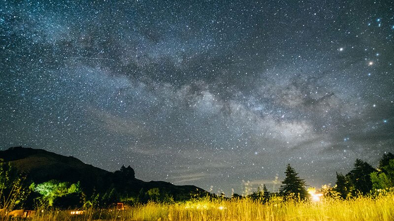 Stars shine bright in this shot from the Big Sur Coast.