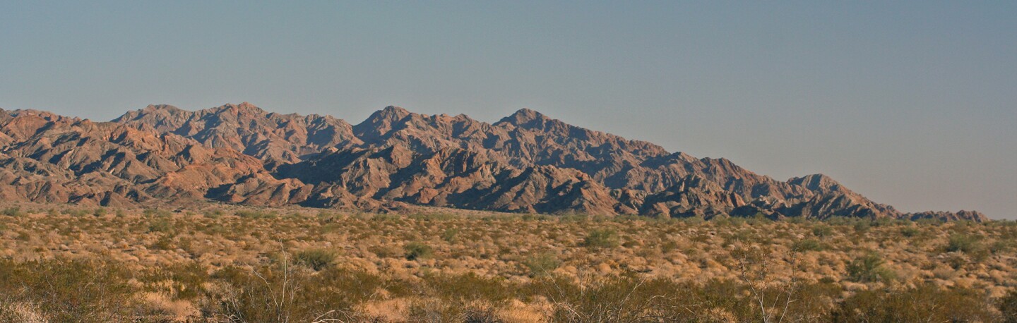 The Chocolate Mountains in Imperial County
