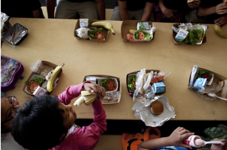 The L.A. Unified School District will open resource centers this week that will serve meals to kids and also open grab-and-go sites. | Benjamin Brayfield/KPCC