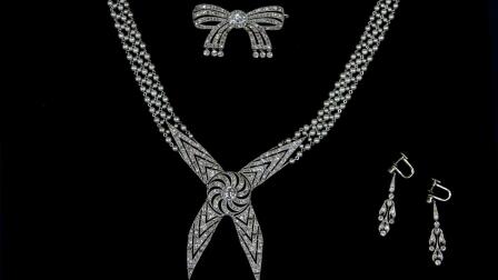 Appraisal: Early 20th C. Cartier Necklace & Brooch