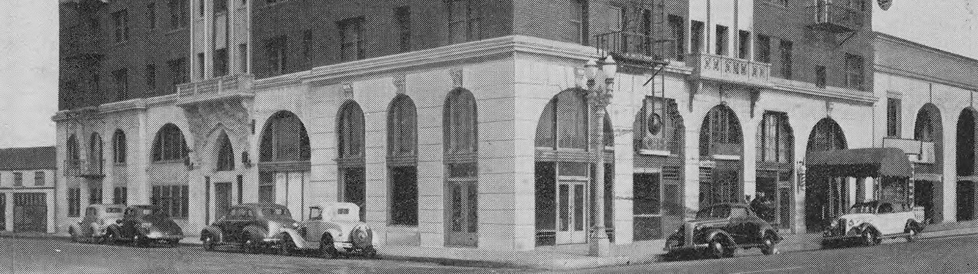 Postcard of the Dunbar (Somerville) Hotel, Los Angeles, ca.1938