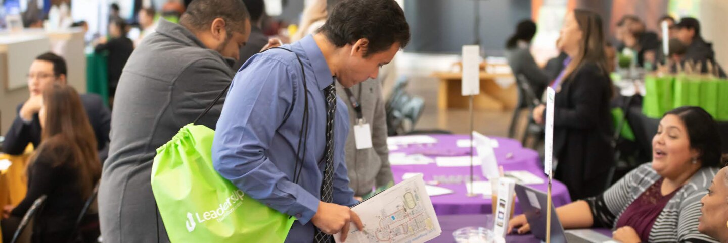 A job fair. | Courtesy of LeadersUp
