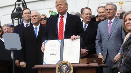 News Wrap: Trump signs USMCA in ceremony that excludes top D