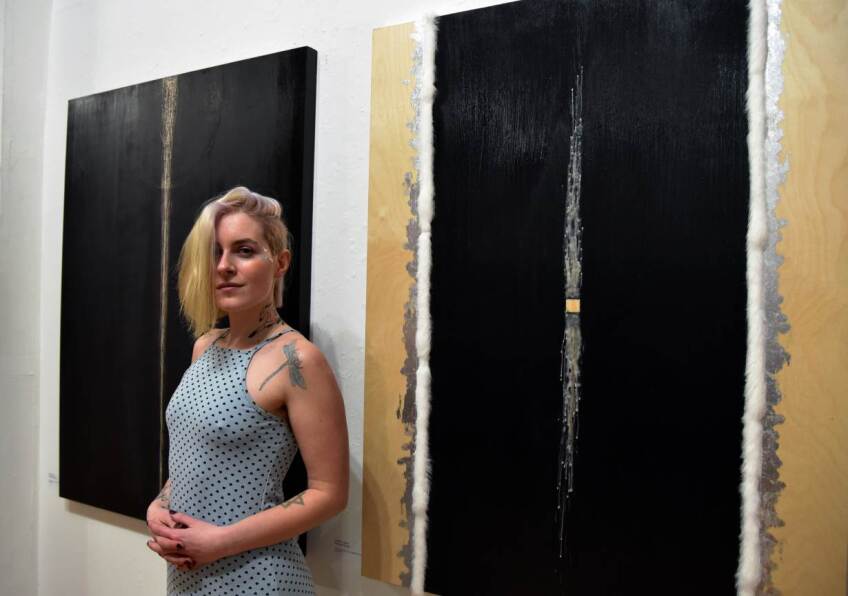 Fera Lorde poses for a photo at the art show "Our Right to Thrive" in Brooklyn, New York on March 3, 2020. | Handout: SWOP Brooklyn