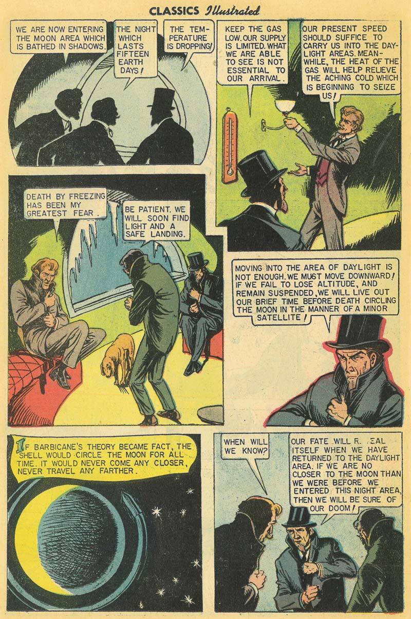 Comic book adaption of "From the Earth to the Moon" by Jules Verne, 1953 | Courtesy of Henry Cram