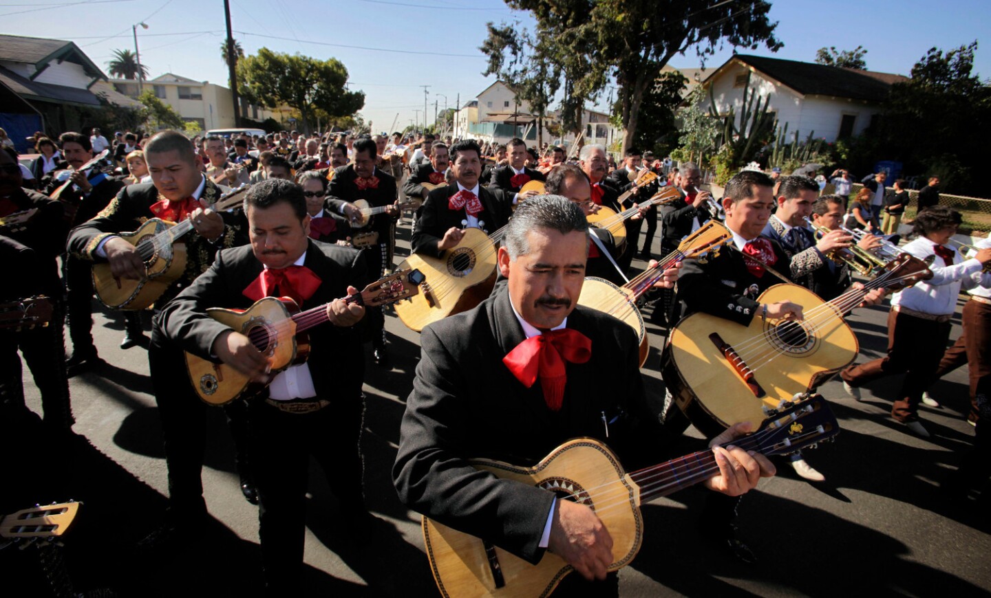 Mariachi procession for Saint Cecilia in Boyle Heights (featured)