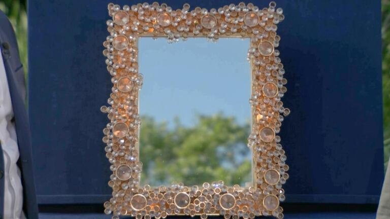 Appraisal: Palwa Illuminated Mirror, ca. 1970