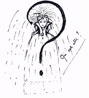 Drawing by Léona Delcourt from 1926, featured in Nadja by Andre Breton (Gallimard, Paris, 1928) | WikiCommons