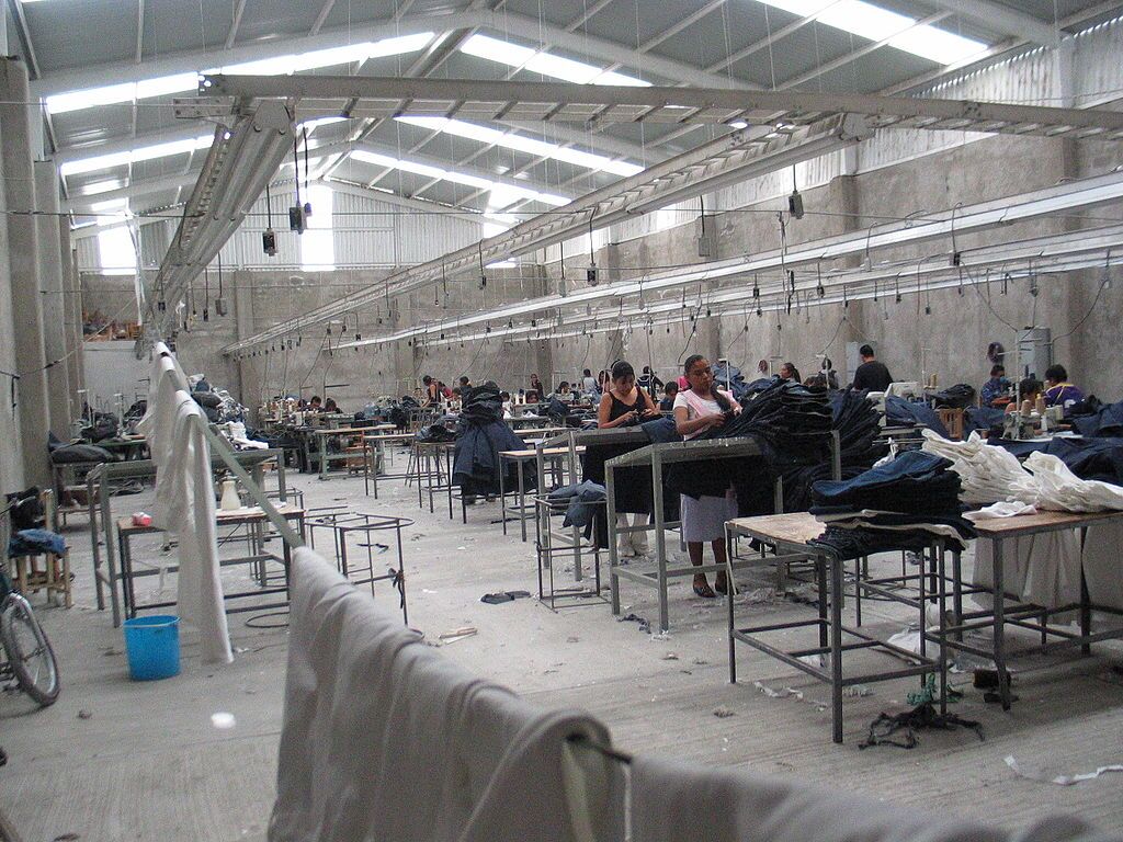 A maquiladora in Tehuacán, Mexico.