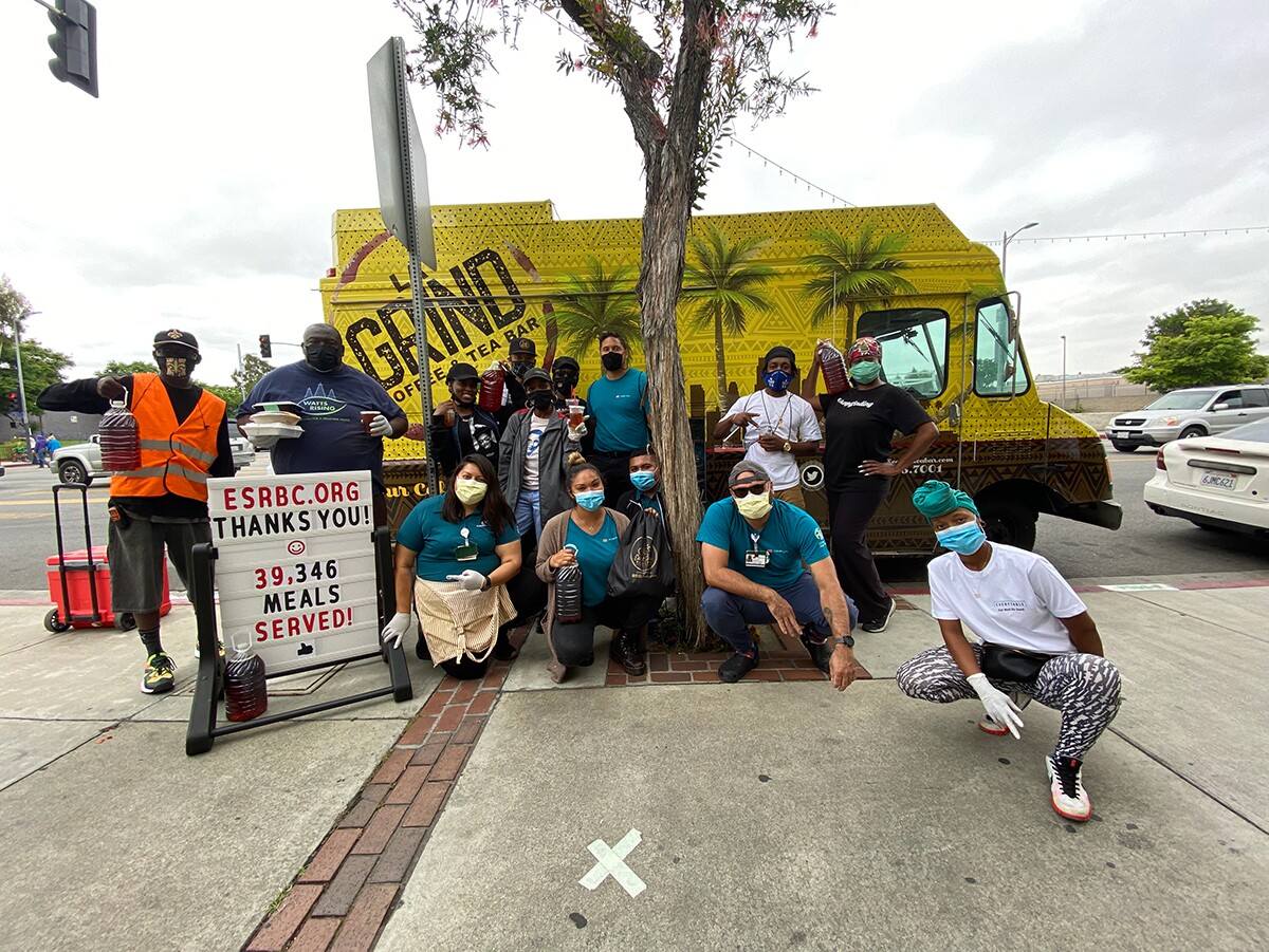 East Side Riders Bike Club undertake a community feeding program | Courtesy of East Side Riders
