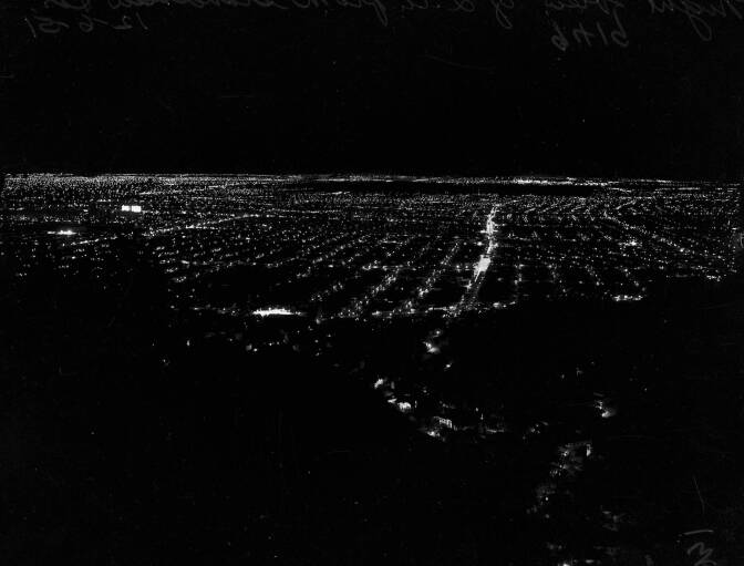 Los Angeles from Grandview Drive, 1951