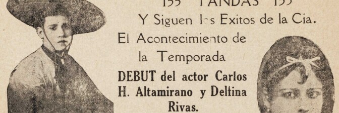 Broadside for Teatro Principal, Los Angeles, printed at Jalisco Print Shop, Boyle Heights, 1929 January 09. | University of Southern California Libraries, Workman and Temple Family Homestead Museum Collection, 1830-1930
