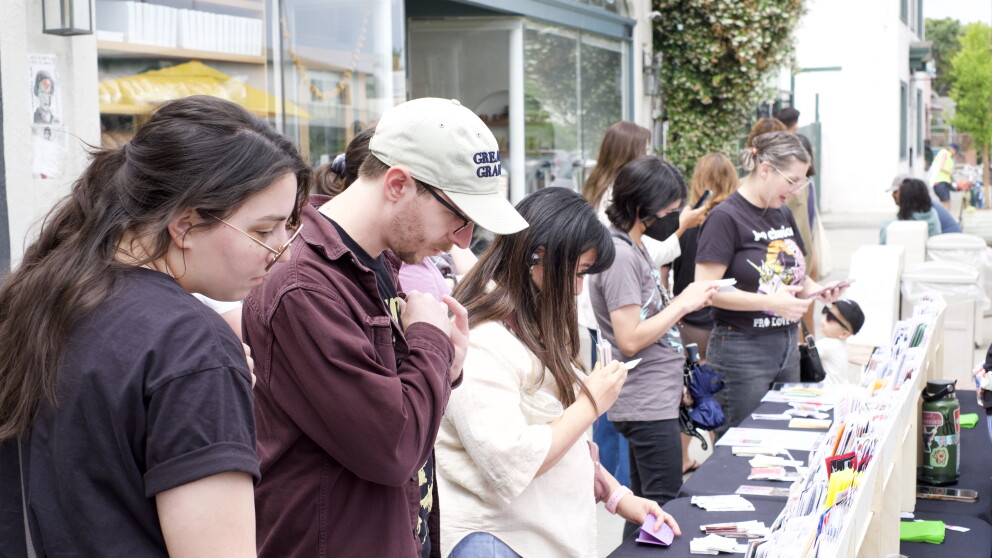 People at a Zine Fair