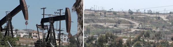 The land in Culver City that borders the Inglewood Oil Field is thickly populated with homes, businesses, and schools. | Photos: Rachel Samuels