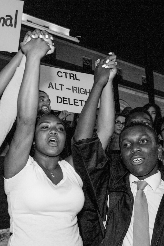 African American man and woman in protest | Rafael Cardenas, courtesy of the artist