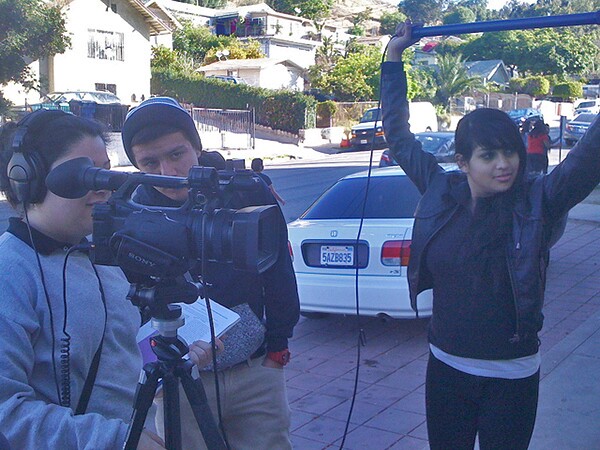 L.A. Leadership Academy students practice conducting an interview