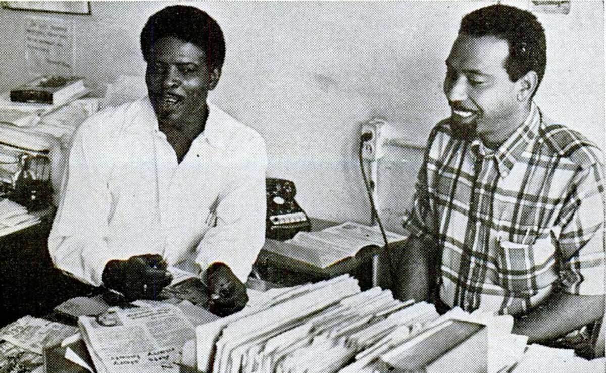 A portrait of Robert Hall and Lou Smith, founders of Operation Bootstrap on a Jet Magazine story published by Johnson Publishing Company | Still from "Lost LA" Shindana Toys