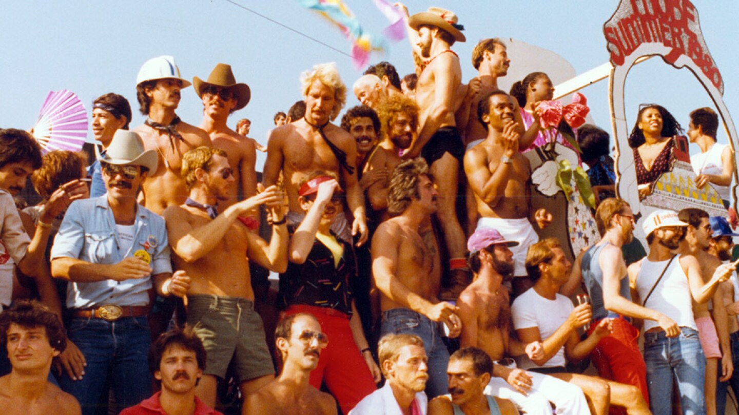 "PROBE Summer of 1980" float at Los Angeles Christopher Street West pride parade, 1980. | ONE National Gay and Lesbian Archives, USC Libraries