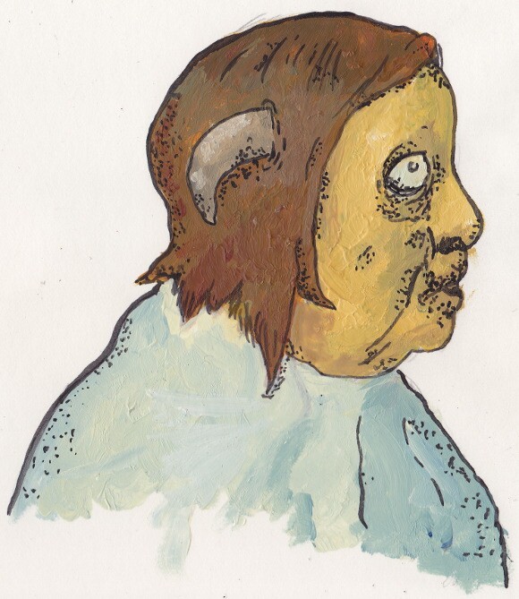 The horn of Mary Davis of Saughall. | Illustration: Isabel Ochoa Gold.