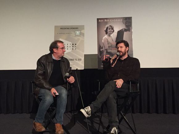 Pete Hammond interviews Andrew Haigh at KCET Cinema Series. (Photo: Liz Ohanesian)
