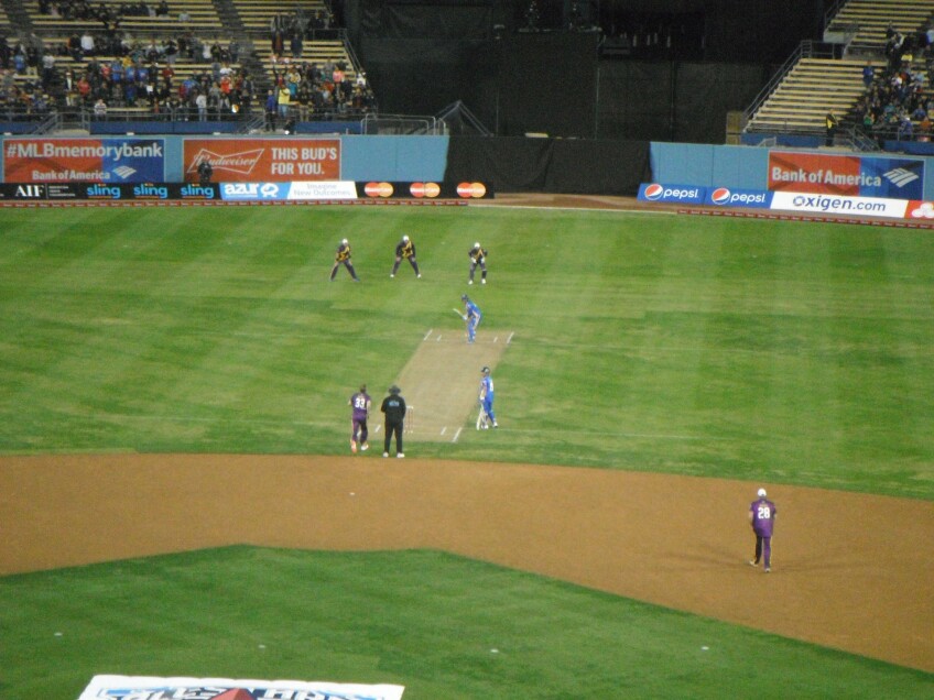 Cricket at Dodger Stadium, November 2015
