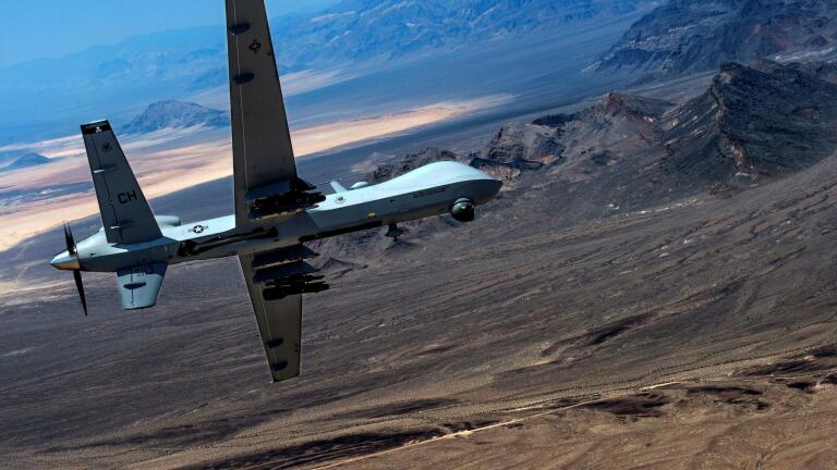 Russian jet forces down U.S. drone over Black Sea