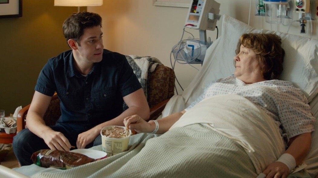 John Krasinski and Margo Martindale in "The Hollars."