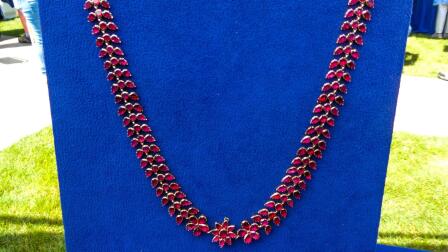 Appraisal: Bohemian Garnet Suite in Original Box, ca.1880