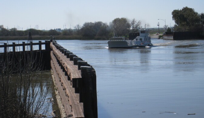 A Ferry on the Bay Delta