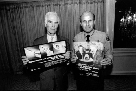 Gil Garcetti and Sheriff Lee Baca | Courtesy of the Los Angeles Public Library