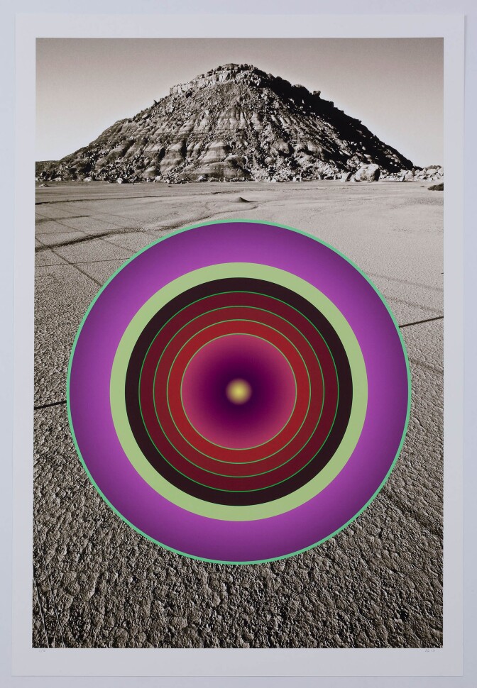 "Mountain/Molehill" by Don Suggs was featured in the solo show "Don Suggs: Arguing the Landscape" at Cuesta College's Harold J. Miossi Art Gallery.