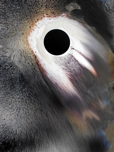 Jacqueline Woods Black Sun with Falling Corona, 2016 Unique Gelatin Silver Print 40 x 30 inches | Courtesy of Jacqueline Woods