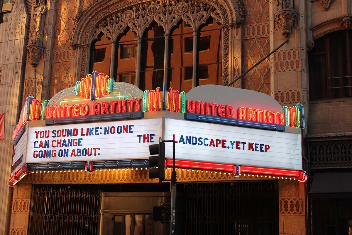 Jibade-Khalil Huffman's haiku at Ace Hotel | Courtesy of Ace Hotel DTLA