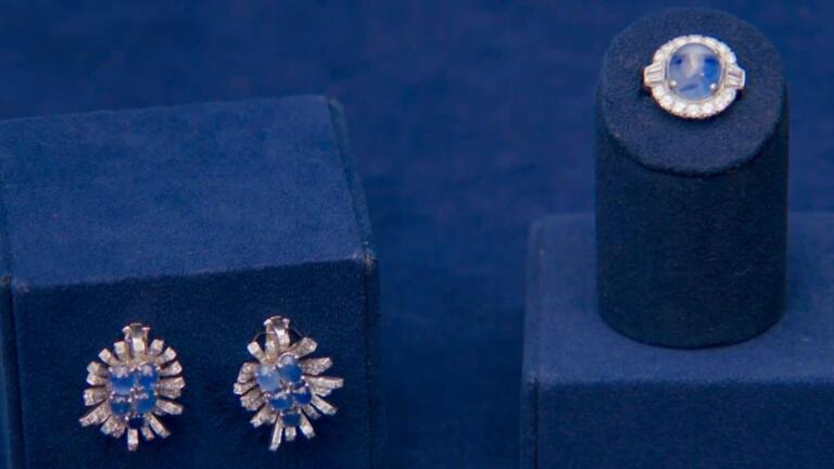 Appraisal: Diamond & Star Sapphire Jewelry, ca. 1940
