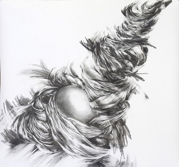 "Virgil_02," 51" x 54", Graphite on paper (2013