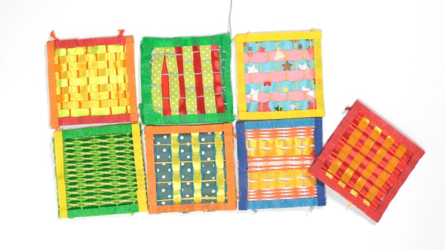 Family Math patterns small colorful looms