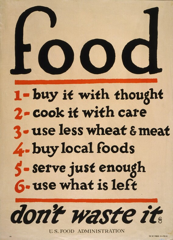 Food--don't waste it | Courtesy of the Library of Congress