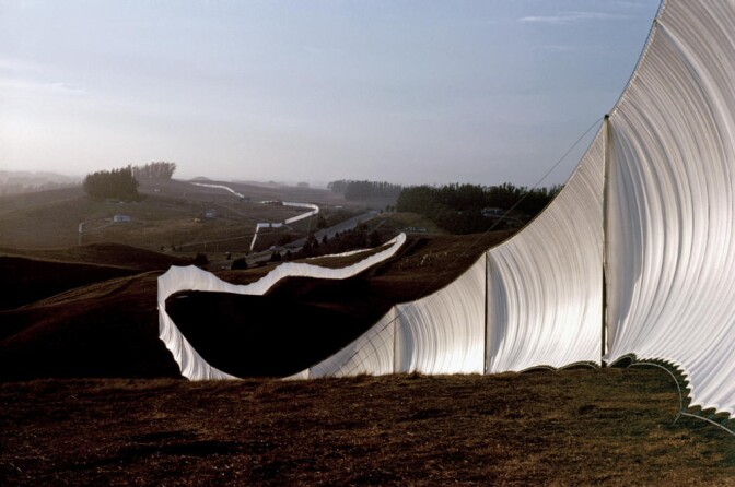 Christo and Jeanne-Claude Running Fence, Sonoma and Marin Counties, California, 1972-76