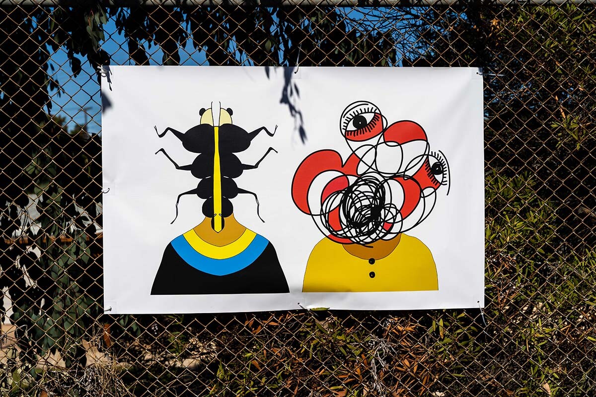 Art on display at the “Mesa College Drive-In: An Outdoor Art Exhibition" | San Diego Mesa College