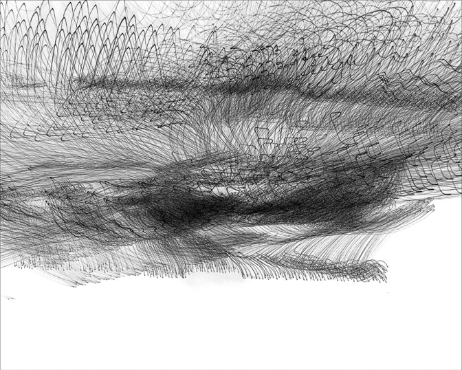 "Snowfield" by Echo Lew, 2011, Photography of moving light printed in ink on fine art paper.
