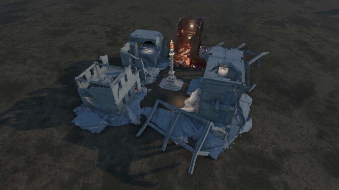 Installation view of EPOCH's Fallen Monuments exhibition. | Courtesy of EPOCH