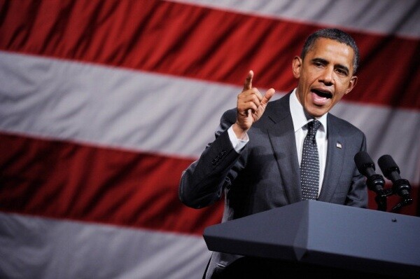President Barack Obama speaks to supporters during a fundraiser for his re-election campaign at the House of Blues on the Sunset Strip on September 26, 2011 in West Hollywood | Photo: Kevork Djansezian/Getty Images