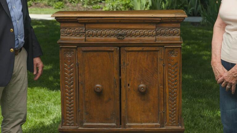 Appraisal: 17th C. Italian Renaissance Walnut Cabinet