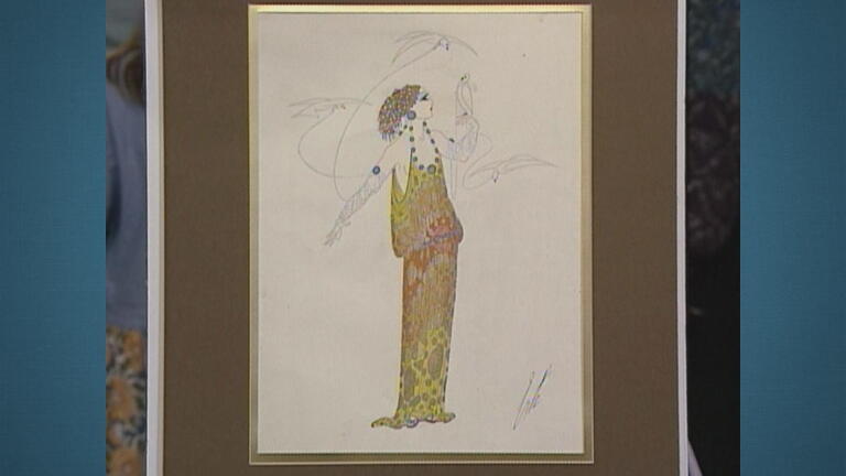 Appraisal: Erté Painting, ca. 1970