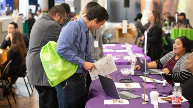 A job fair. | Courtesy of LeadersUp