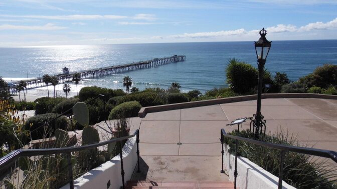 Ocean view from the Casa Romantica Cultural Center.