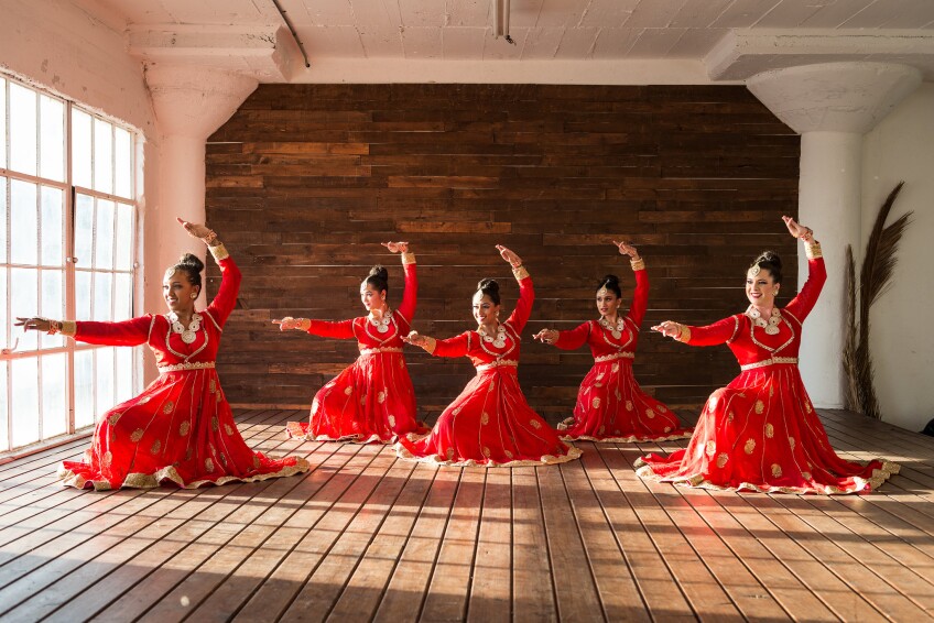Los Angeles’s premiere Bollywood Dance Company, Joya Kazi Unlimited, blends Indian Classical dance styles with a Bollywood flair. Photo courtesy of The Music Center.