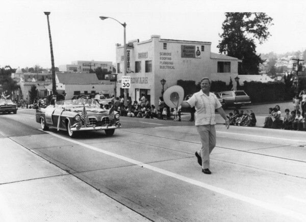 Art Snyder leads a Mexican Independence Day Parade ca. 1980 | Courtesy of Los Angeles Public Library
